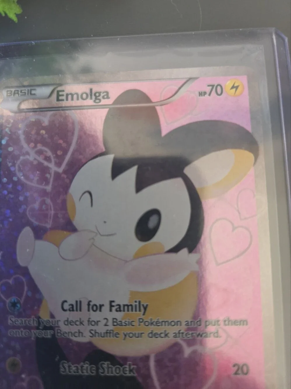 Pokemon~Emolga Full Art Ultra Rare Holo Trading Card - RC23/RC25
